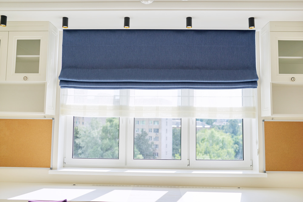 refined Roman shades in New York